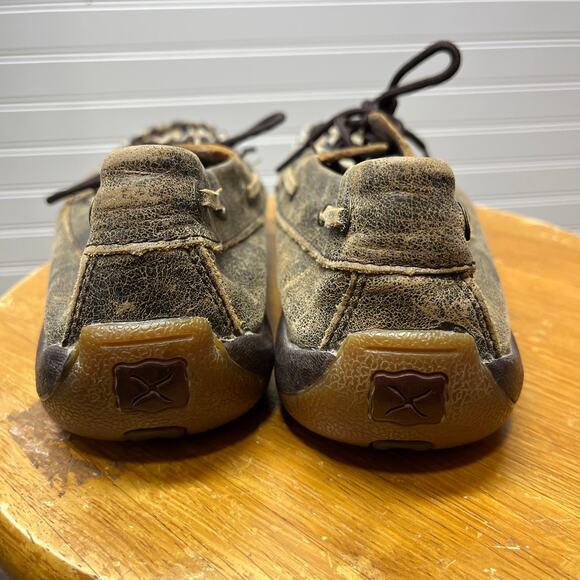 Twisted X Boat Shoe Driving Moc Leopard Print Size 8 Women’s - Picture 6 of 11